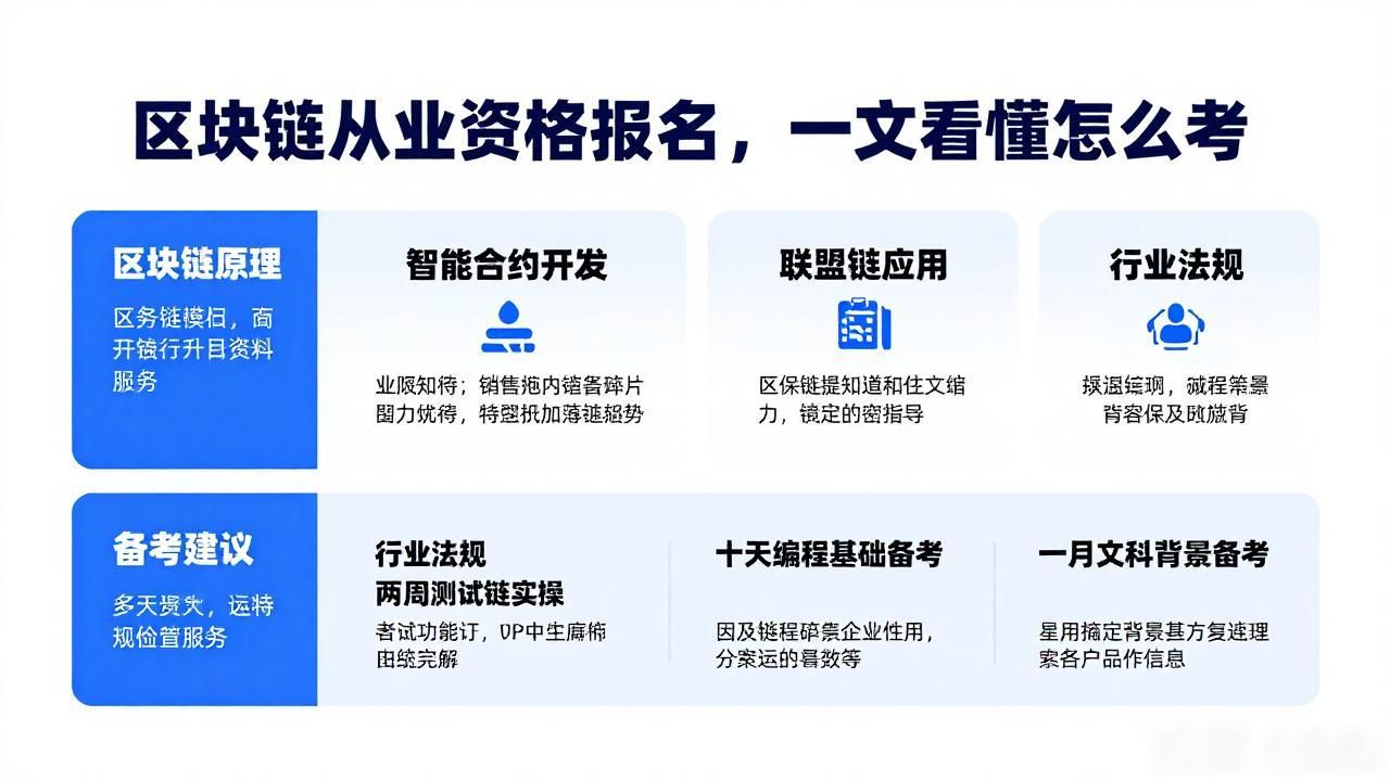 区块链从业资格报名_区块链证书考试内容_区块链从业资格证报考流程