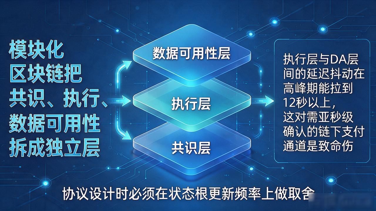 模块化区块链执行层延迟抖动_ZK证明落地业务匹配_区块链前沿知识问答